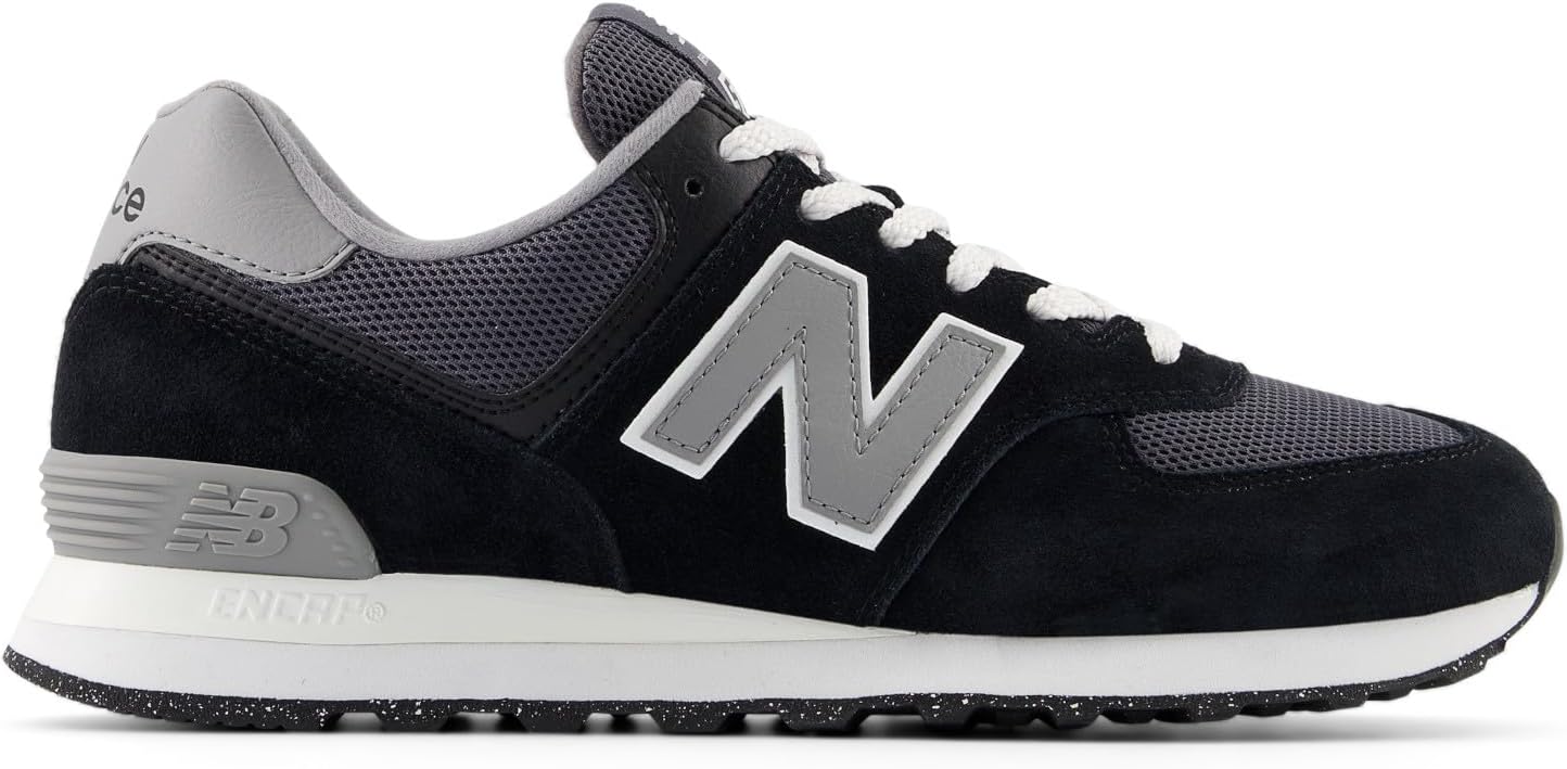 Детские кроссовки New Balance 574 V1 на шнуровке, Black — фото 2