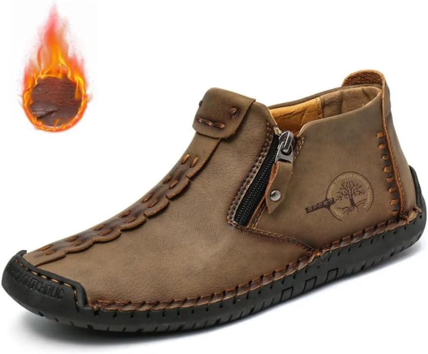 

Мужские прогулочные туфли с поддержкой свода стопы, дышащие, легкие и противоскользящие, удобная водонепроницаемая обувь для улицы, ручной работы, ортопедические кроссовки Silkhause, хаки