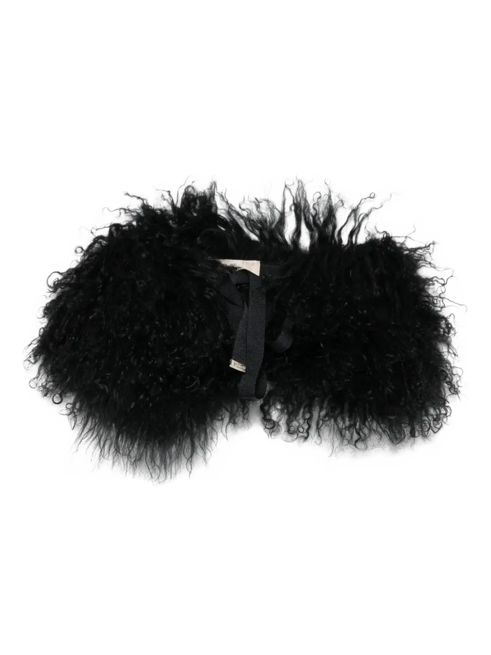 

Меховой шарф Herno, черный