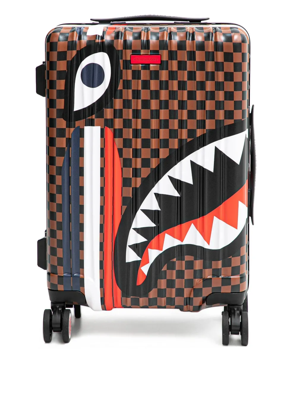 

Маленькая дорожная сумка Machine Francaise в клетку Sprayground, коричневый