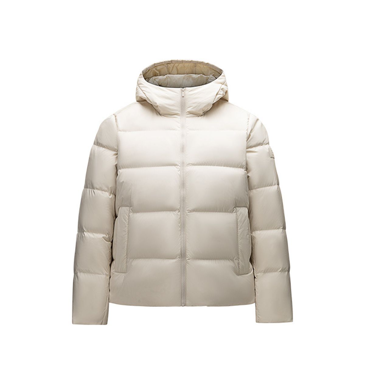 

ANTA Женская пуховая куртка для разнообразных тренировок, White Tea Brown