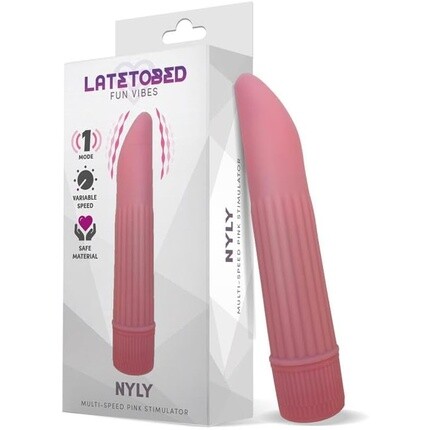 

LATETOBED Многоскоростной стимулятор бренда Nyly для массажа, розовый