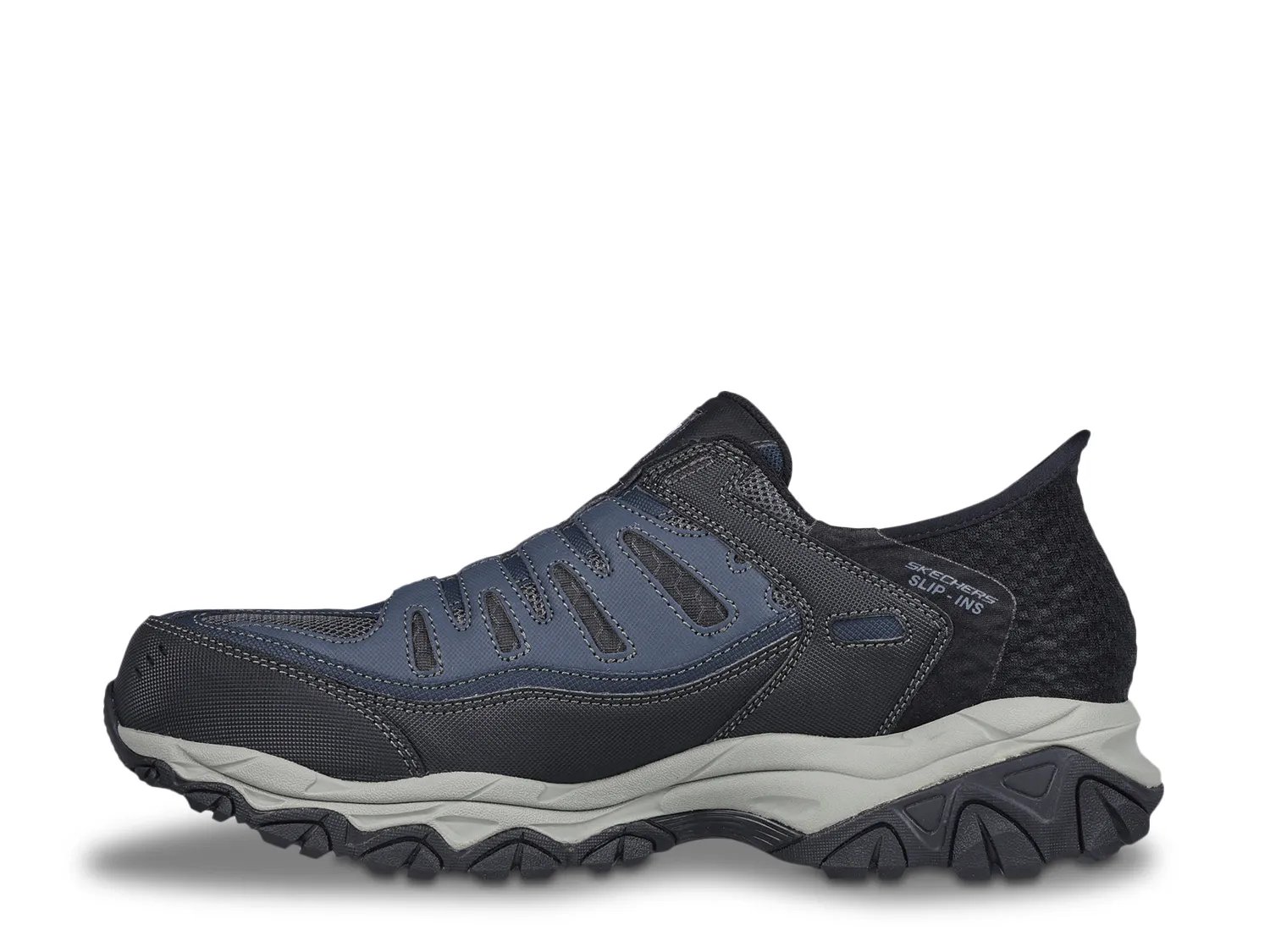Слипоны Skechers Hands Free Slip-ins Work Cankton Faison Steel Toe Work Sneaker - Men's, темно-синий — фото 2