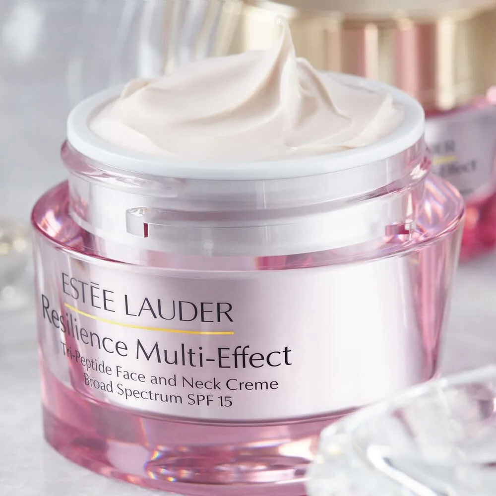 Увлажняющий крем для лица и шеи Estée Lauder Resilience Multi-Effect Tri-Peptide с SPF 15 | Придает объем и обладает антивозрастным эффектом. — фото 4