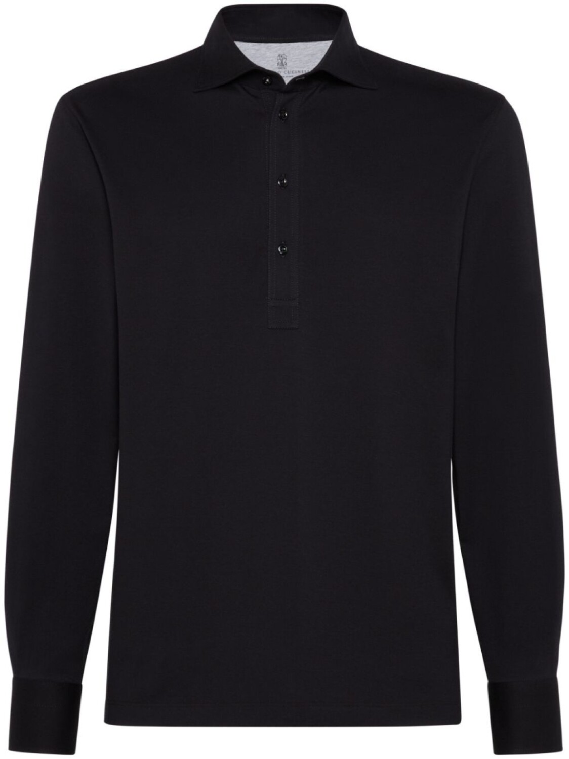 

Brunello Cucinelli рубашка поло из джерси, черный