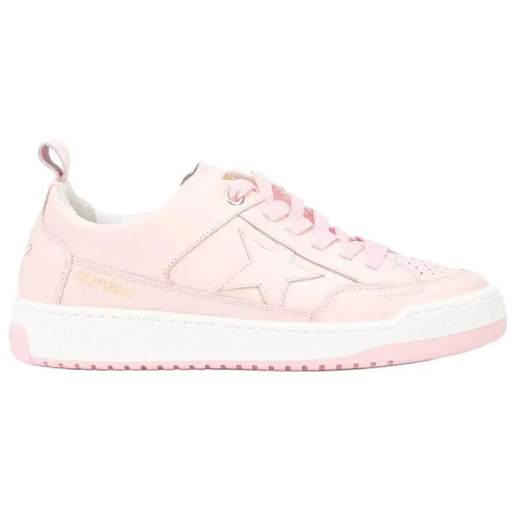 Да, скейтбординговые туфли женские низкие розовые Golden Goose — фото 2
