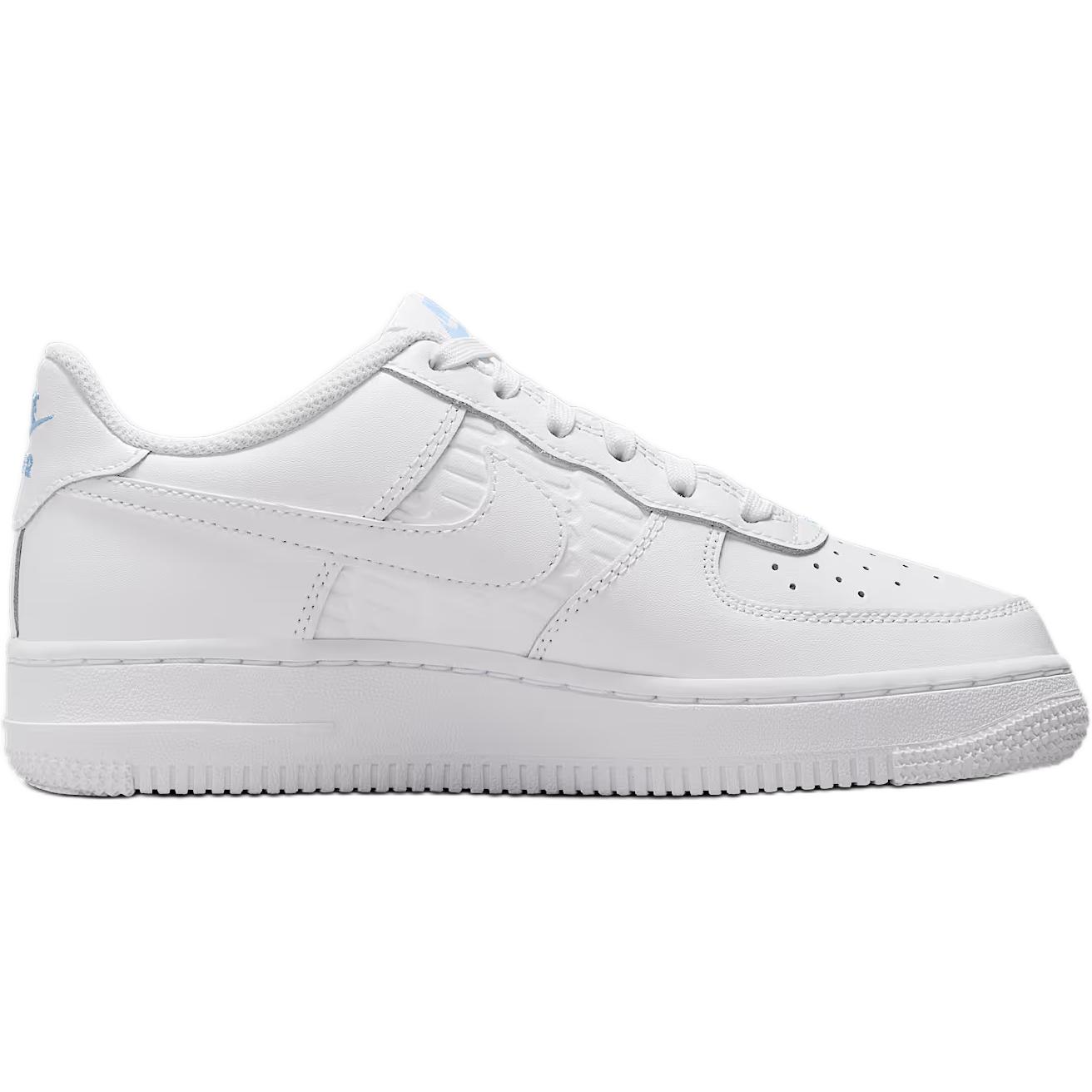 Кроссовки Air Force 1 с амортизацией, износостойкие, низкие, для детей и подростков Nike, белый — фото 2