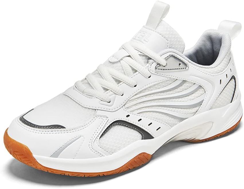 

Мужские бадминтонные кроссовки Maylrvjv, легкие, износостойкие, для занятий в зале, для ракетбола, сквоша и тенниса, белый