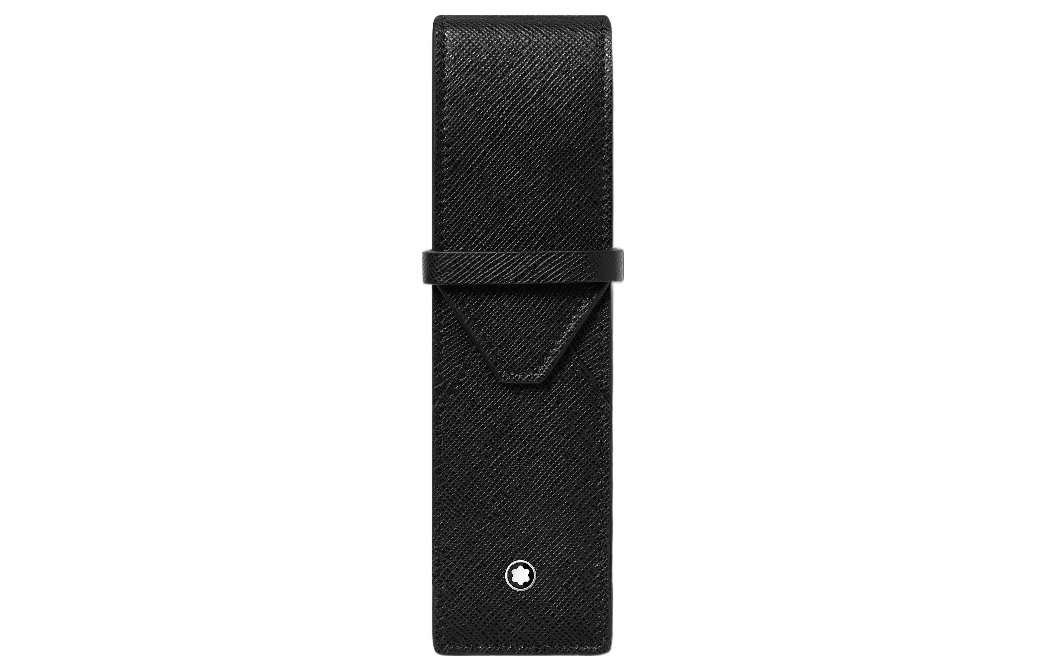 

MONTBLANC Кожаный чехол для ручек из зернистой кожи, 2 шт, мужской, черный
