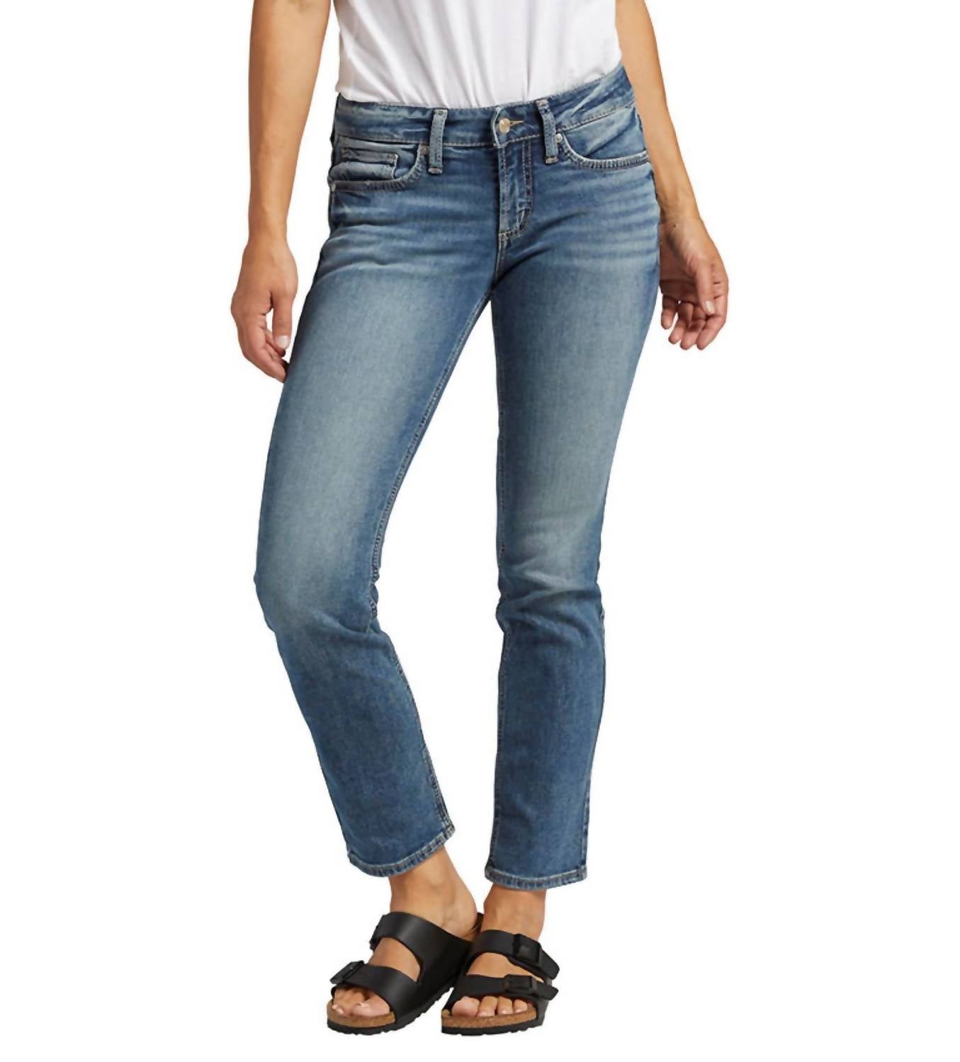 

Джинсы Britt Straight с низкой посадкой, цвет индиго Silver Jeans Co.
