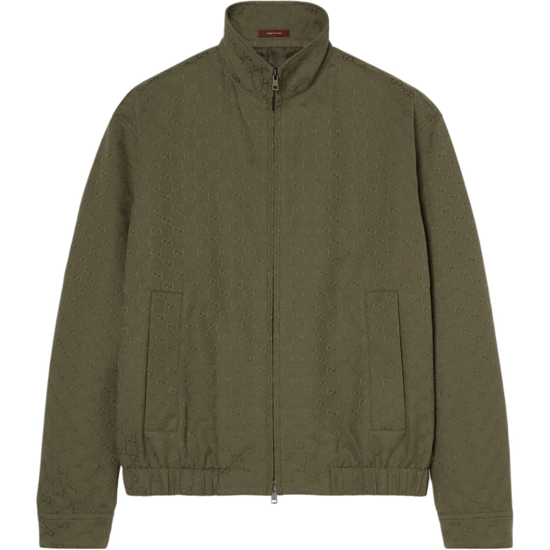 GUCCI GG Canvas бомбер, Forest Green — фото 2