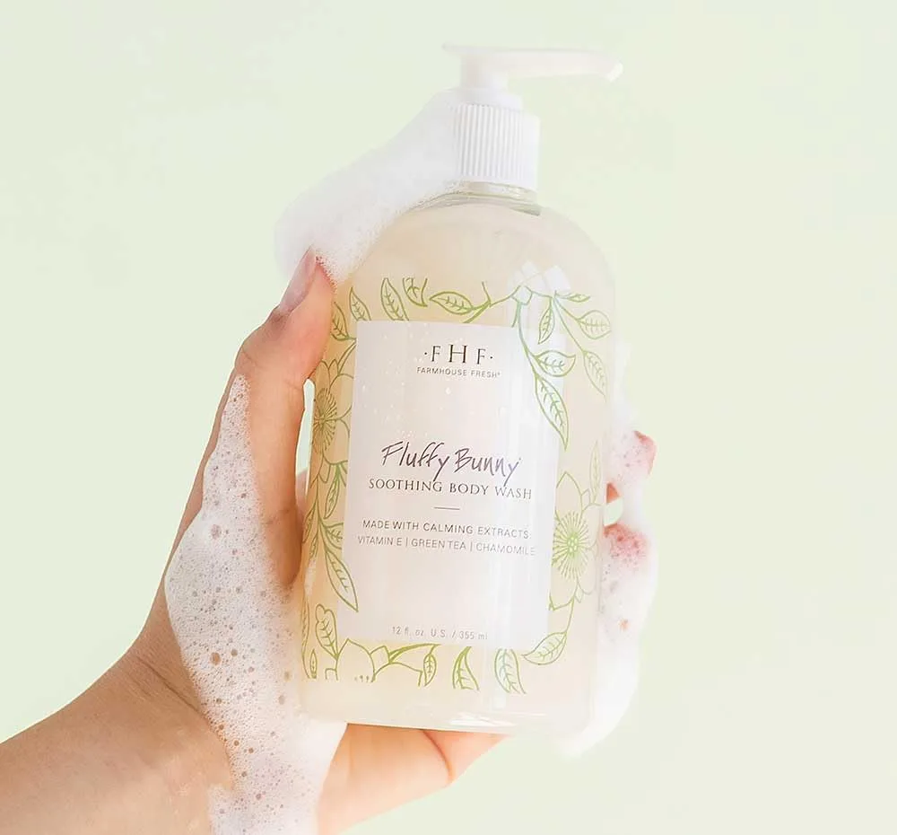 Успокаивающий гель для душа FarmHouse Fresh Fluffy Bunny, Green