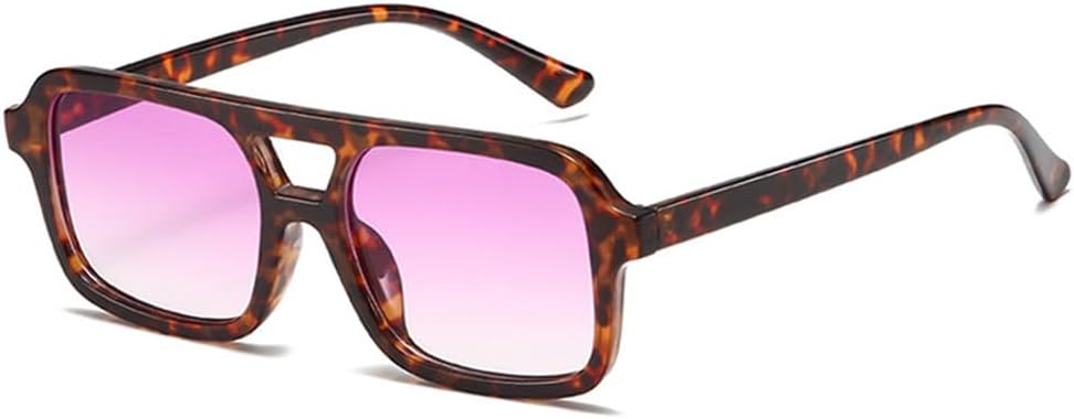 

Солнцезащитные очки с двойной перемычкой для женщин, прозрачные линзы Ocean Gradient, для мужчин, защита от УФ-излучения UV400, для занятий спортом на открытом воздухе, бега и езды на велосипеде generic, Leopard Purple