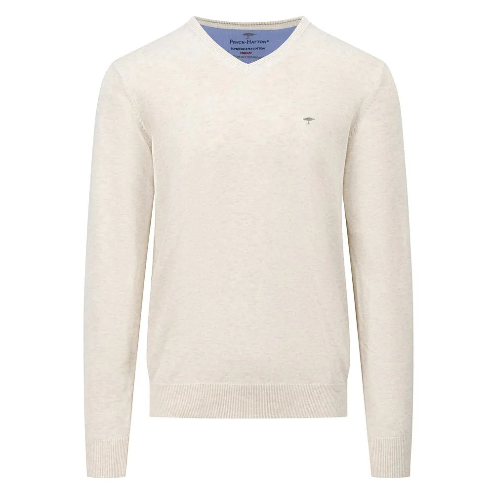 

Свитер Fynch Hatton 1413211 v neck, бежевый