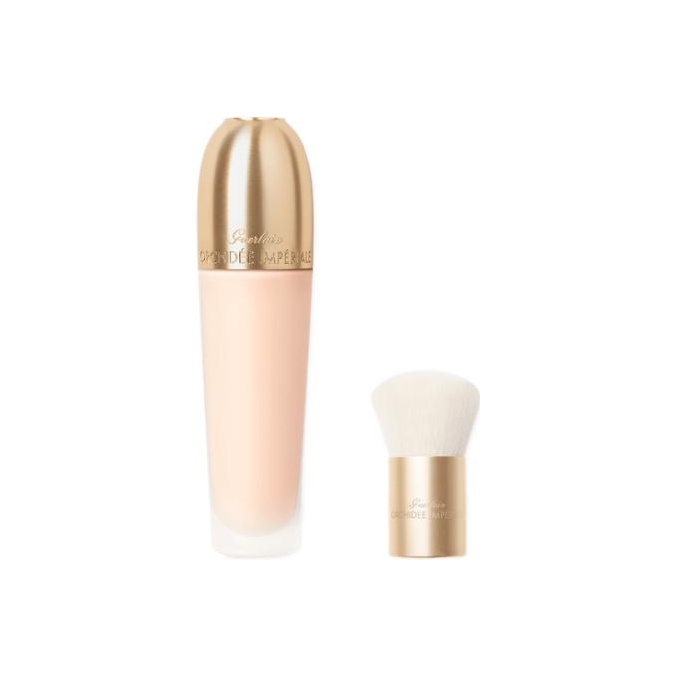 

Guerlain Жидкая тональная основа Imperial Orchid Serums с кистью Премиальное бархатное сияние Безупречная кремовая текстура Чистая кожа