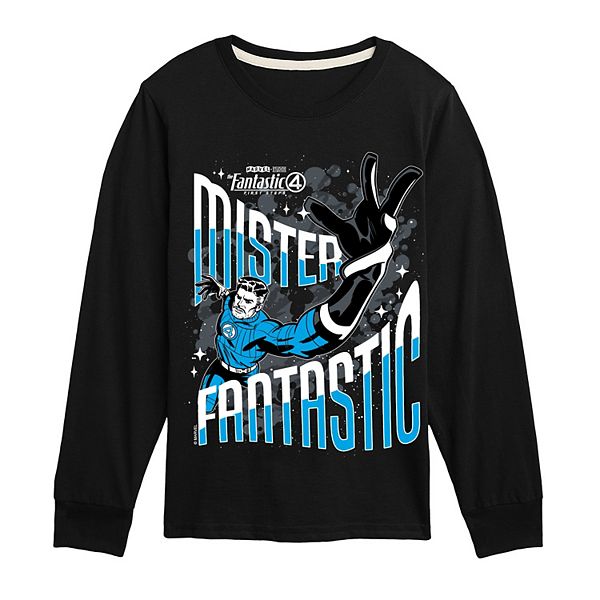 

Футболка с принтом Mister Fantastic для мальчиков 8-20 Marvel, Black