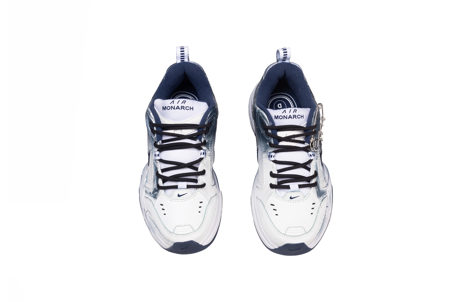 Air Monarch 4 Tidal Field амортизация устойчивость к истиранию увеличивающие высоту низкие массивные кроссовки unisex Nike, белый — фото 4