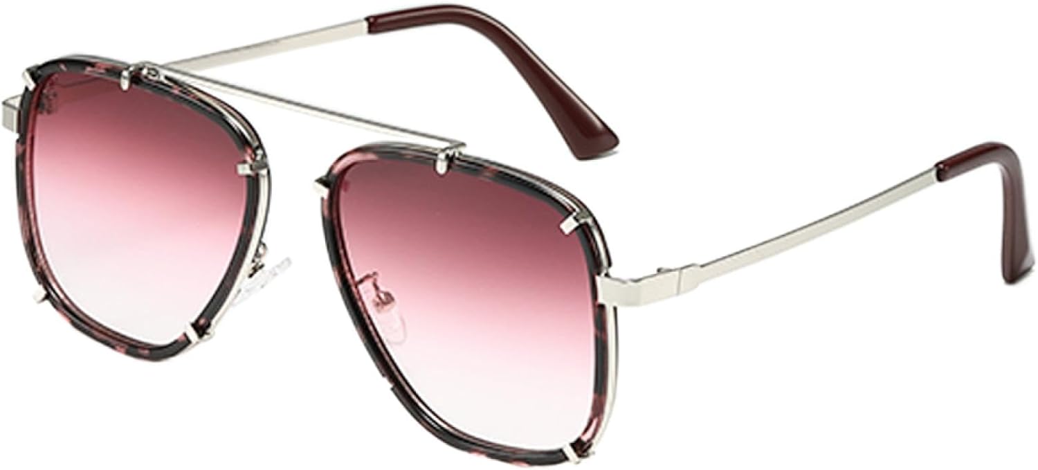 

Овальные металлические солнцезащитные очки для женщин и мужчин, женские солнцезащитные очки в стиле панк, солнцезащитные очки с защитой от УФ-излучения UV400 DSVIGF, Red