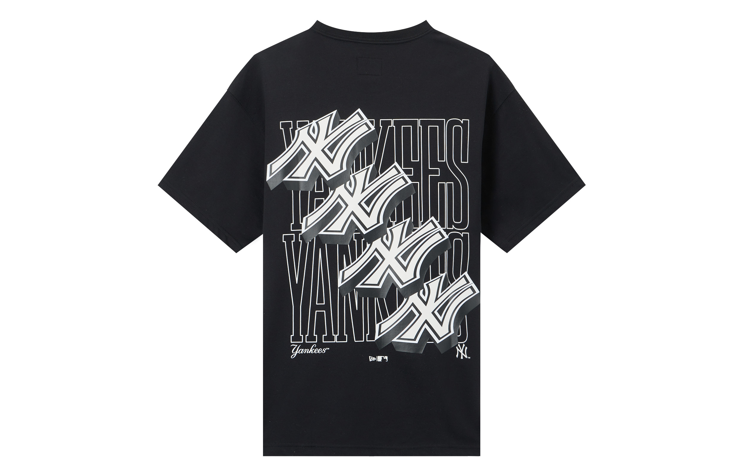 

New Era Футболка унисекс черная, Черный, New Era Футболка унисекс черная