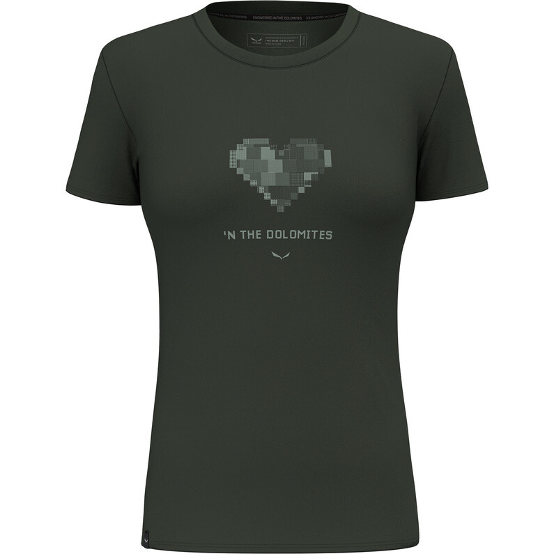 

Женская сухая футболка Pure Heart Salewa, оливковый