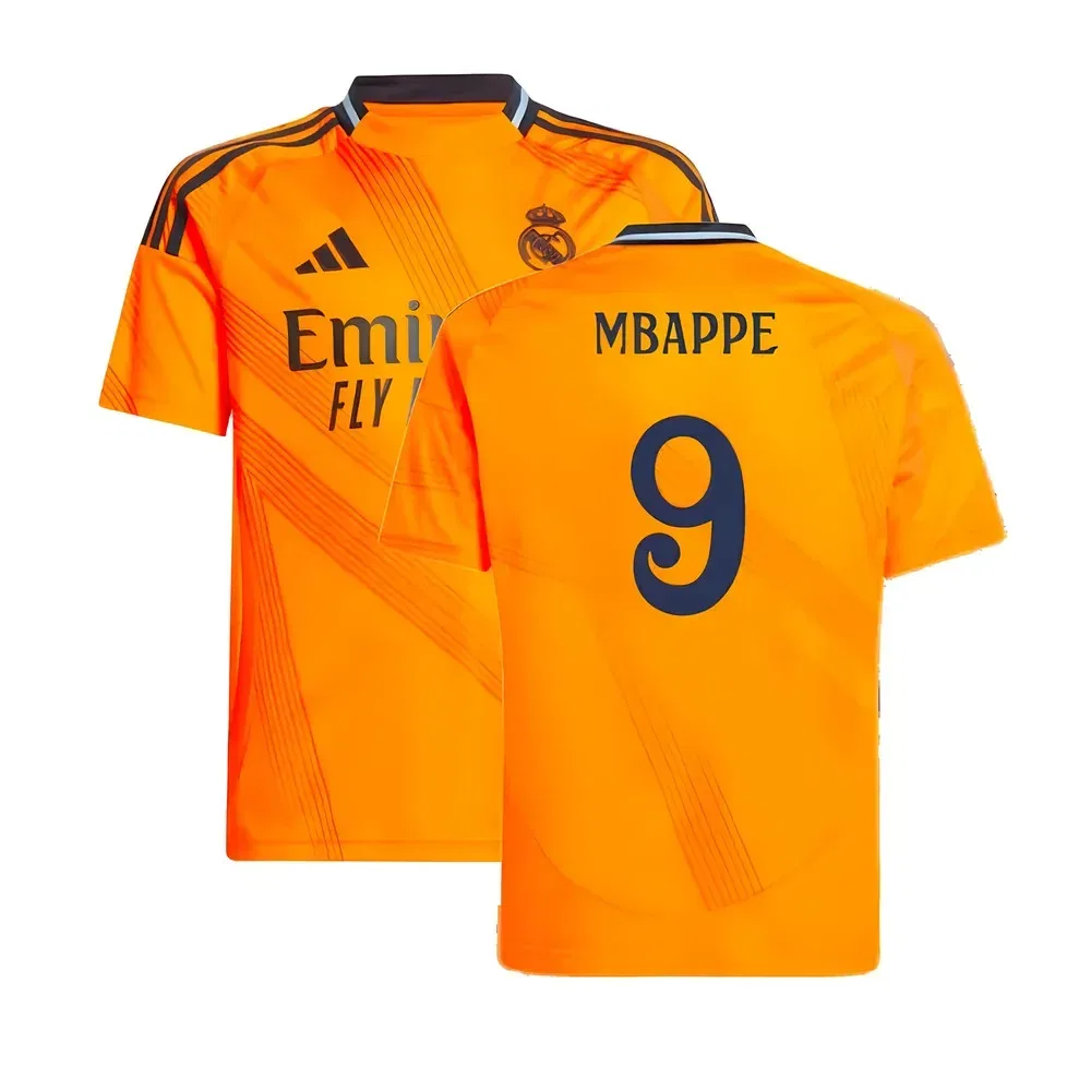 Футбольная форма Real Madrid 2024/25 (выездная) Mbappe 9, оранжевый