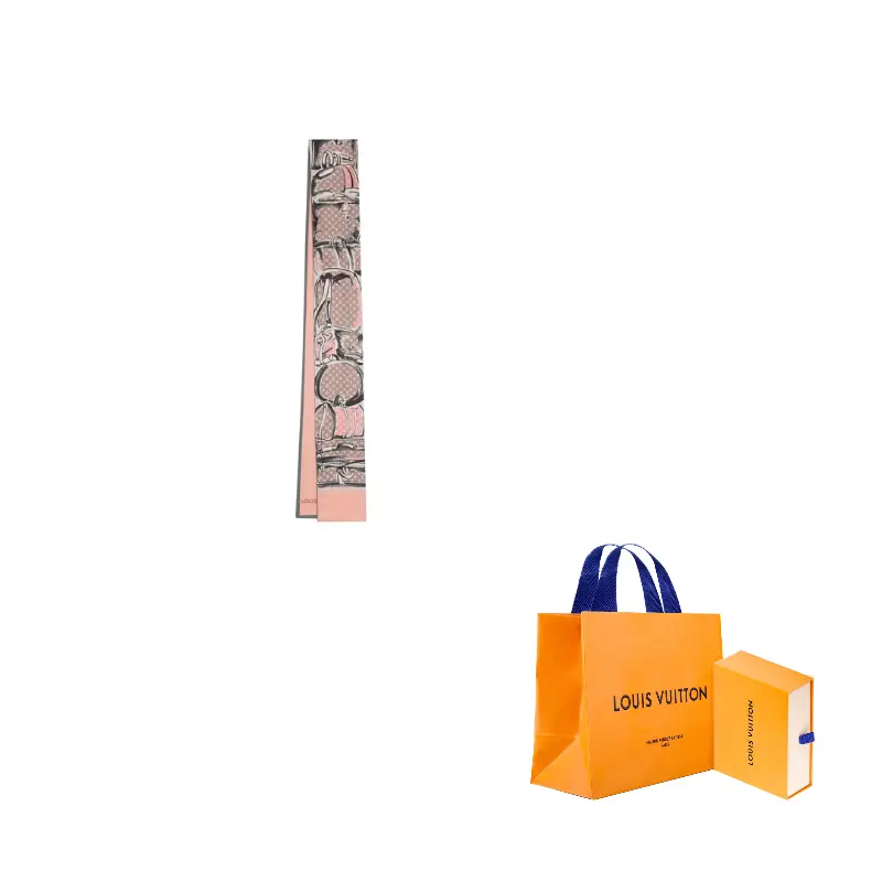 

LOUIS VUITTON Шелковые повязки для волос Trunks Unisex Cherry Blossom Pink