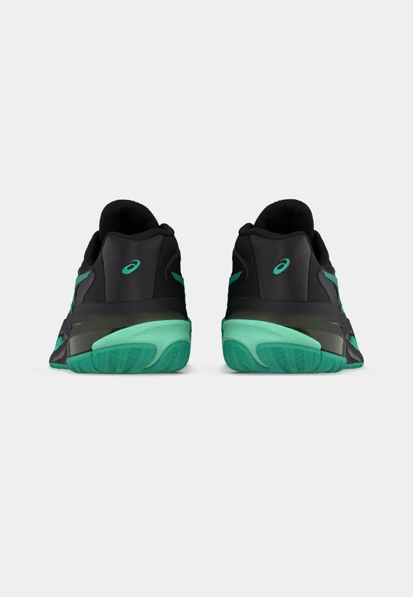 Универсальные теннисные кроссовки с гелевой чувствительностью. Asics, Black/Aurora Green — фото 4