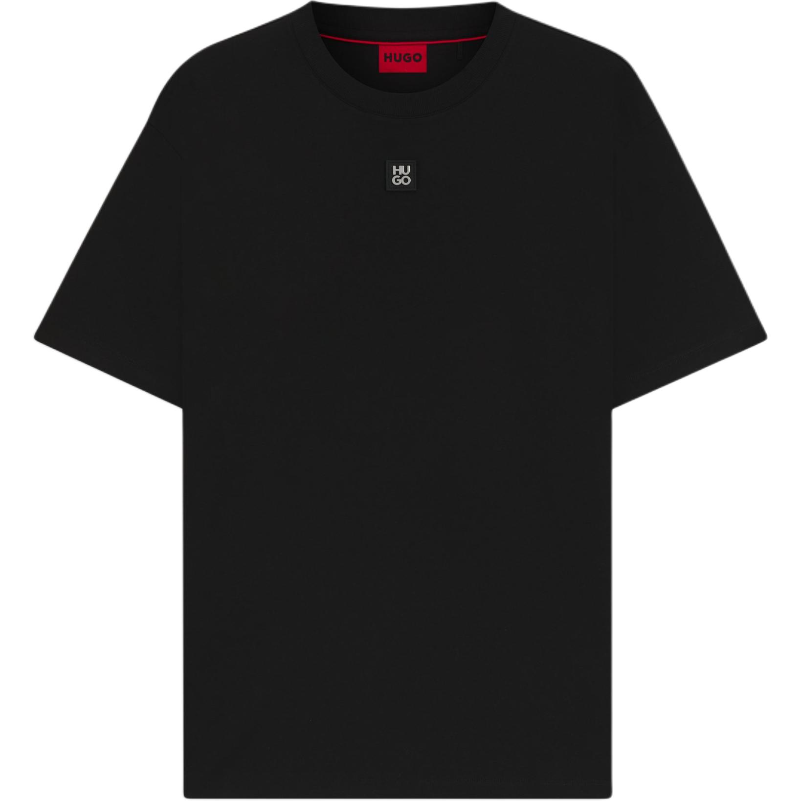 

Футболка Cotton с нашивкой Hugo Logo HUGO BOSS, черный