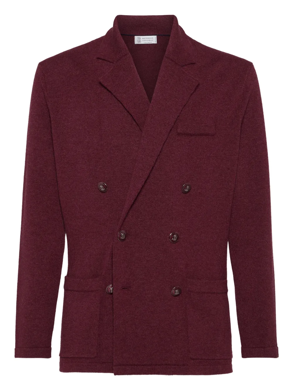 

Двубортный пиджак Brunello Cucinelli, красный