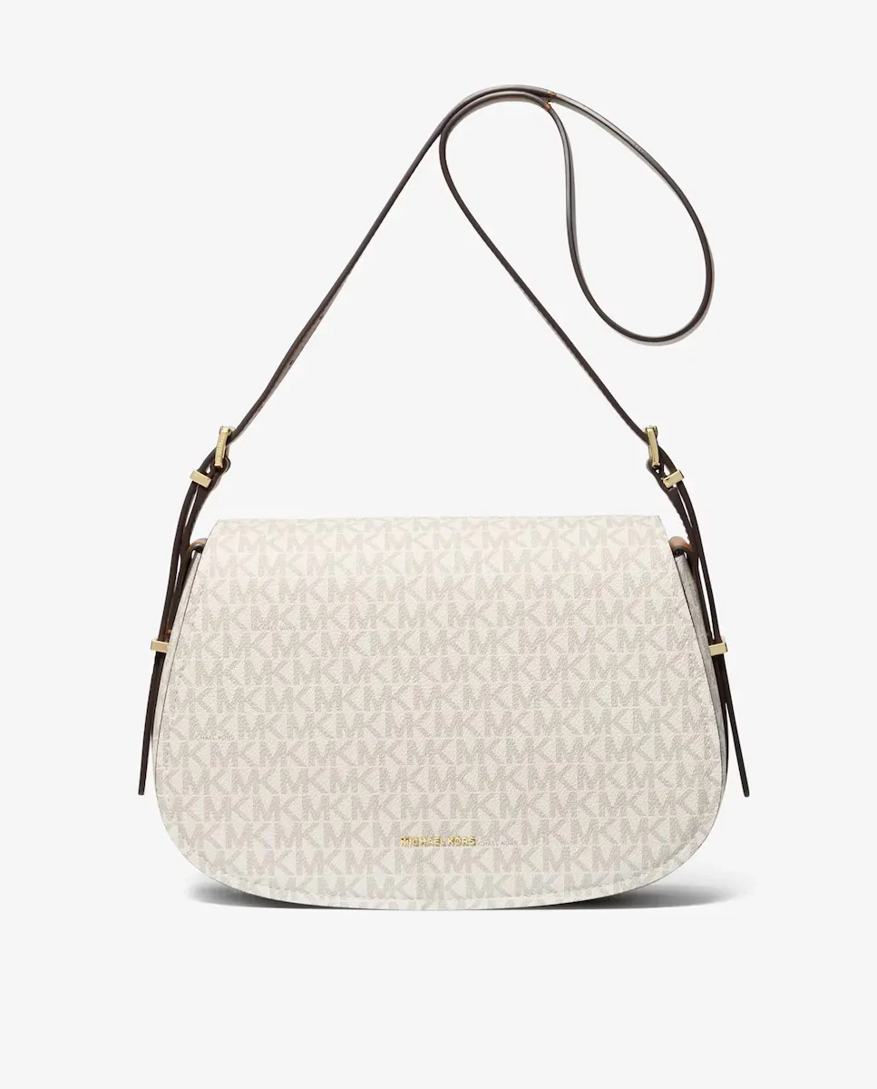

Женская сумка через плечо Lydia с принтом логотипа Michael Michael Kors, цвет Crudo