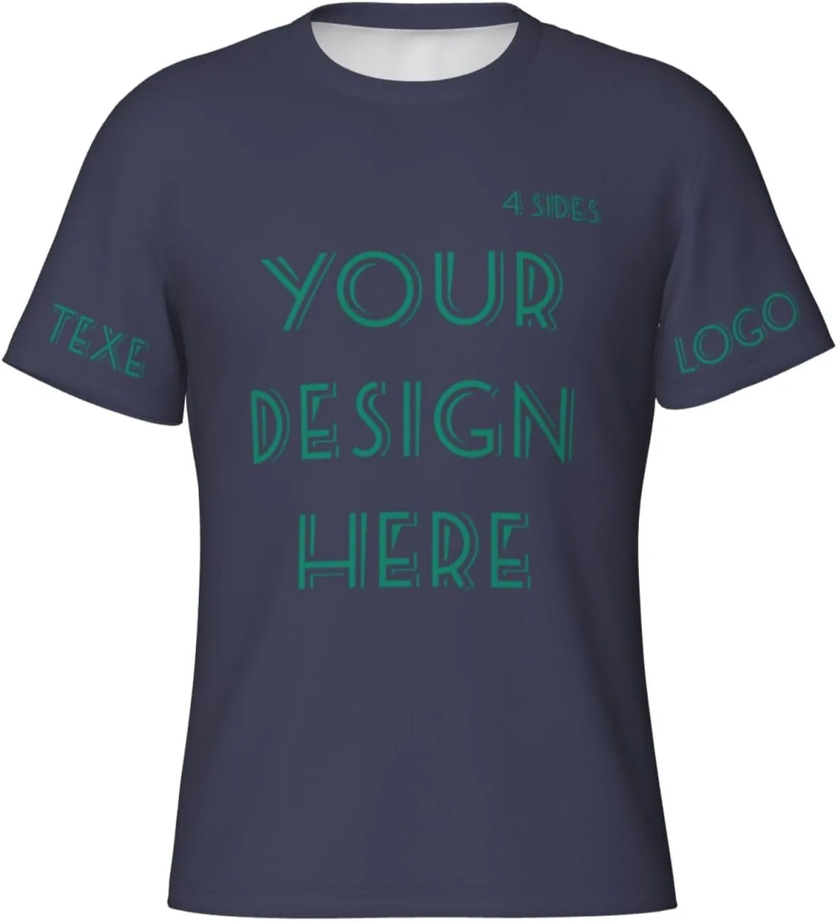 

Футболка Custom с принтом на 4 сторонах