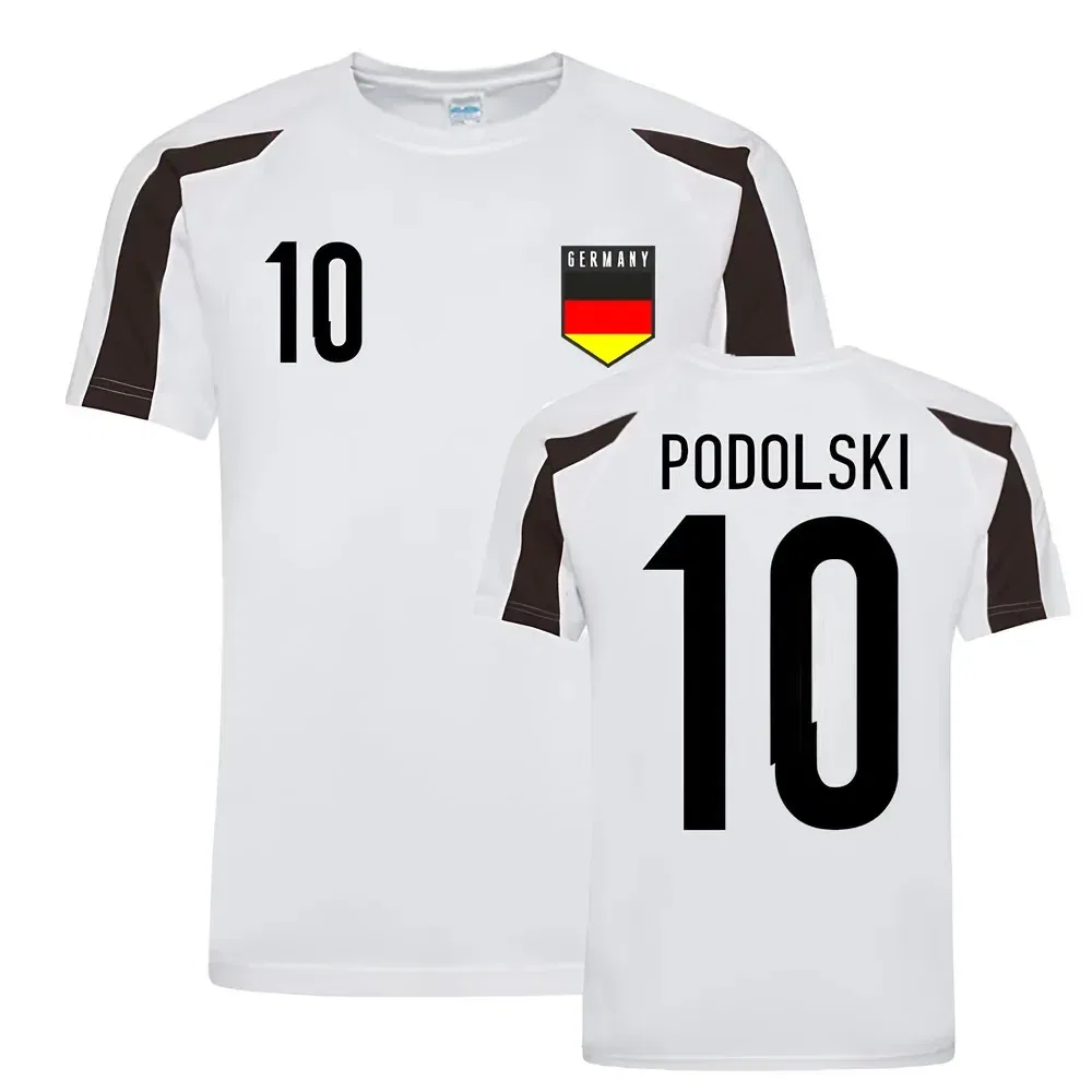 Детская тренировочная футболка Lukas Podolski Germany, мультиколор