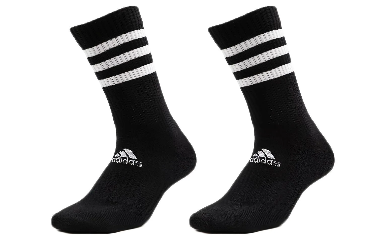Унисекс баскетбольные носки Adidas, черный, 2 шт
