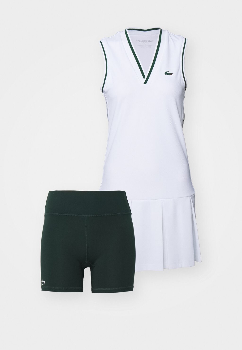 

Спортивное платье Tennis Dress Heritage Lacoste Sport, белый/верт