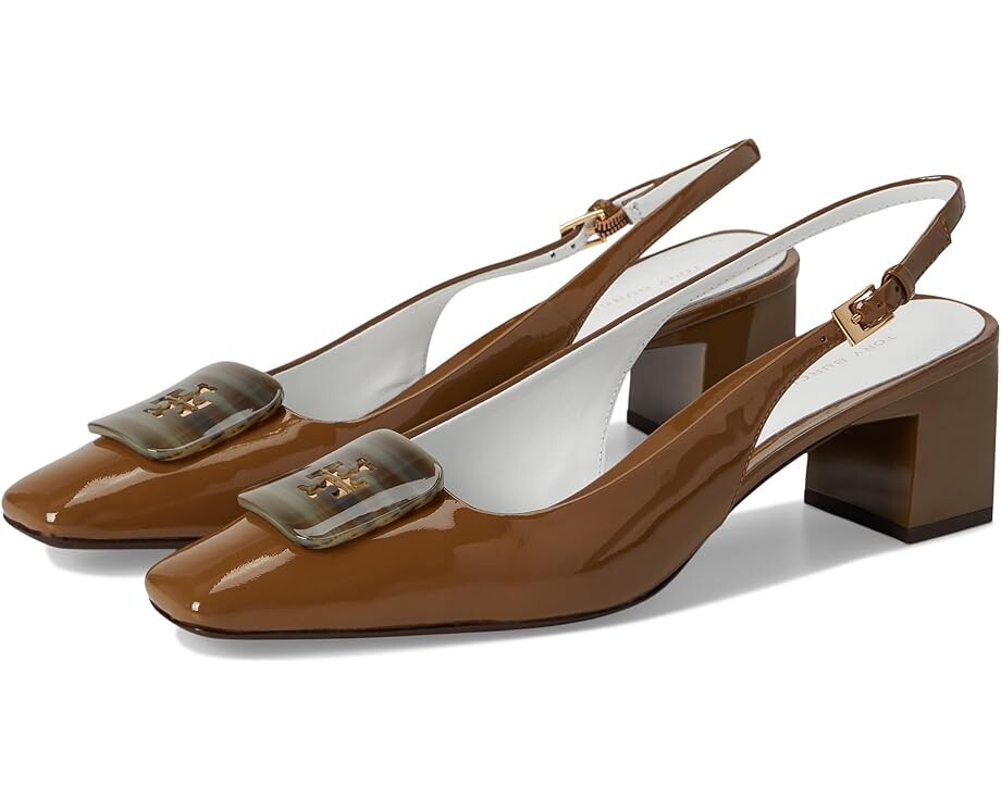 Туфли Tory Burch Georgia Slingback 55 mm, цвет Almond Oats