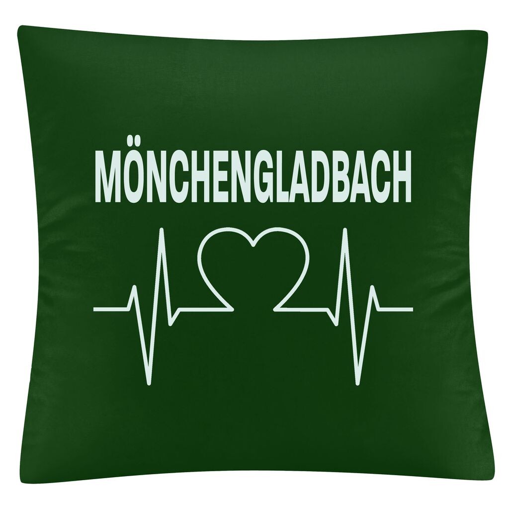 

Чехол на подушку multifanshop - Mönchengladbach - Heartbeat, зеленый, один размер