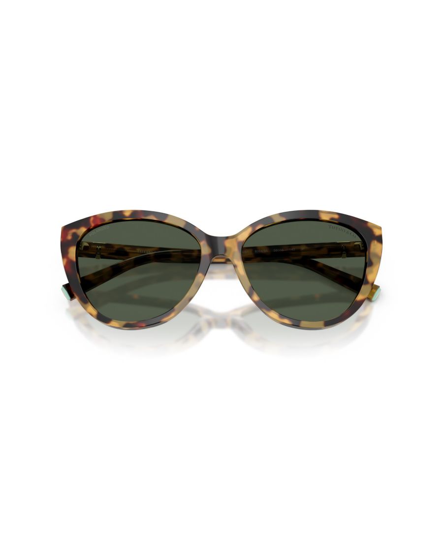 Женские поляризованные солнцезащитные очки, TF4251 Tiffany & Co, Blonde Havana, Green — фото 2