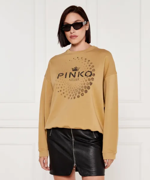 

Толстовка Тагора Loose fit Pinko, бежевый