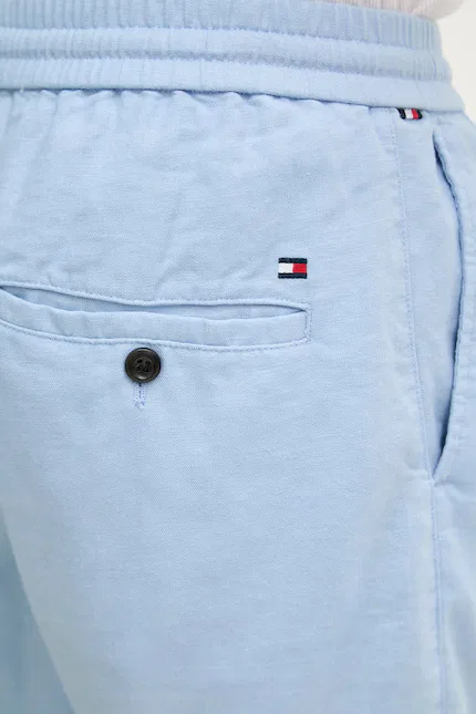 Шорты мужские с льном Tommy Hilfiger, синий — фото 4