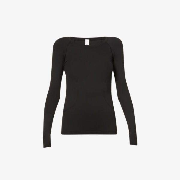 

Топ эластичной вязки с длинными рукавами Swiftly Tech 20 Lululemon, черный