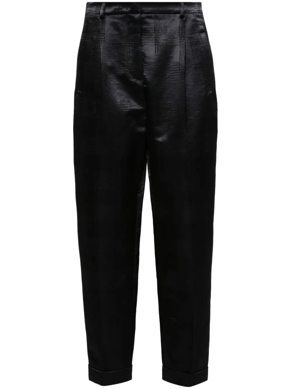 

Брюки в ломаную клетку GIORGIO ARMANI, черный