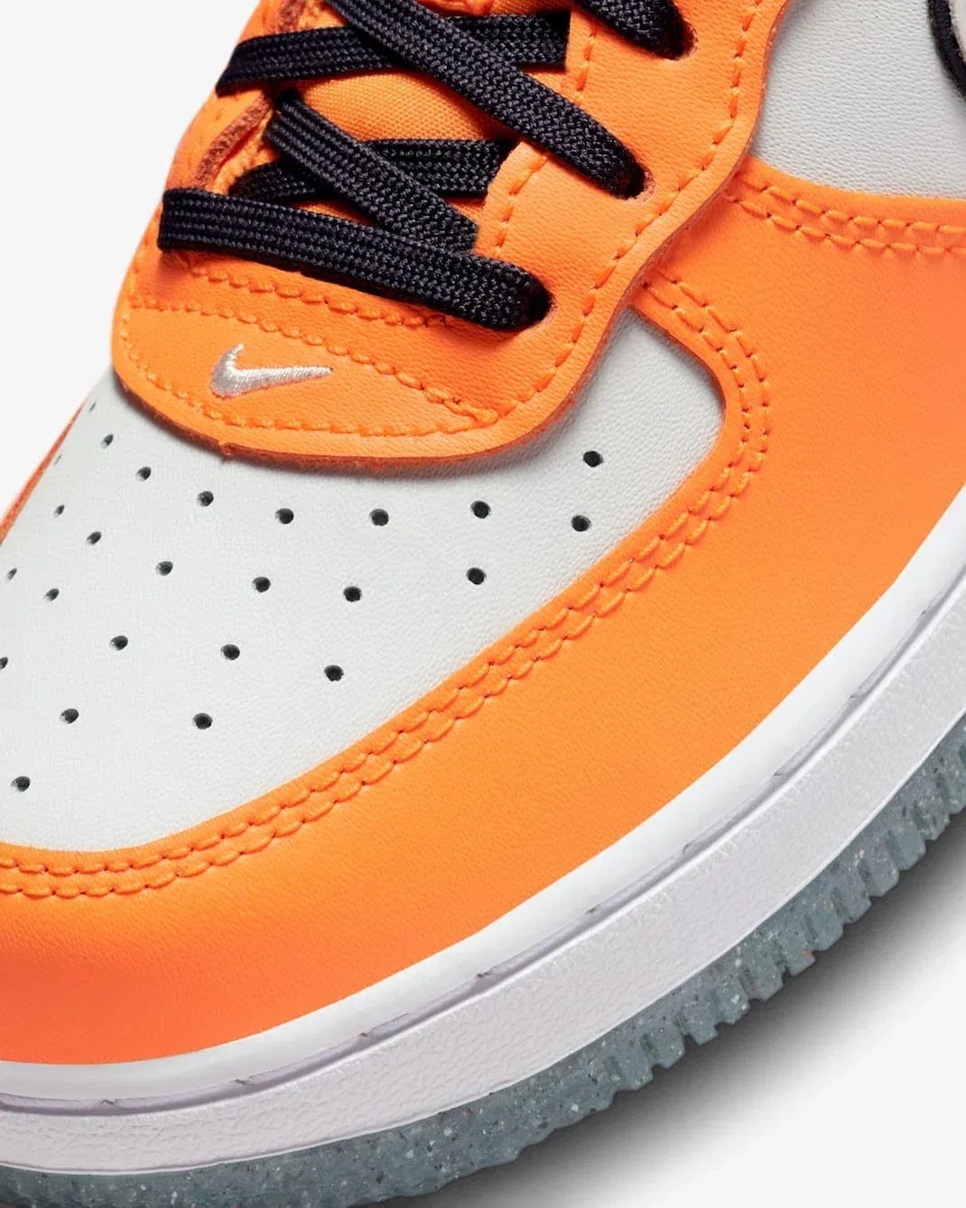 Детские кроссовки Nike Force Low SE FJ4656 - ярко-оранжевые, повседневная обувь HTAT140 — фото 3