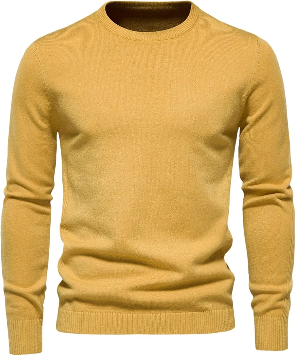 

Мужской свитер Crewneck вязаный с классической резинкой