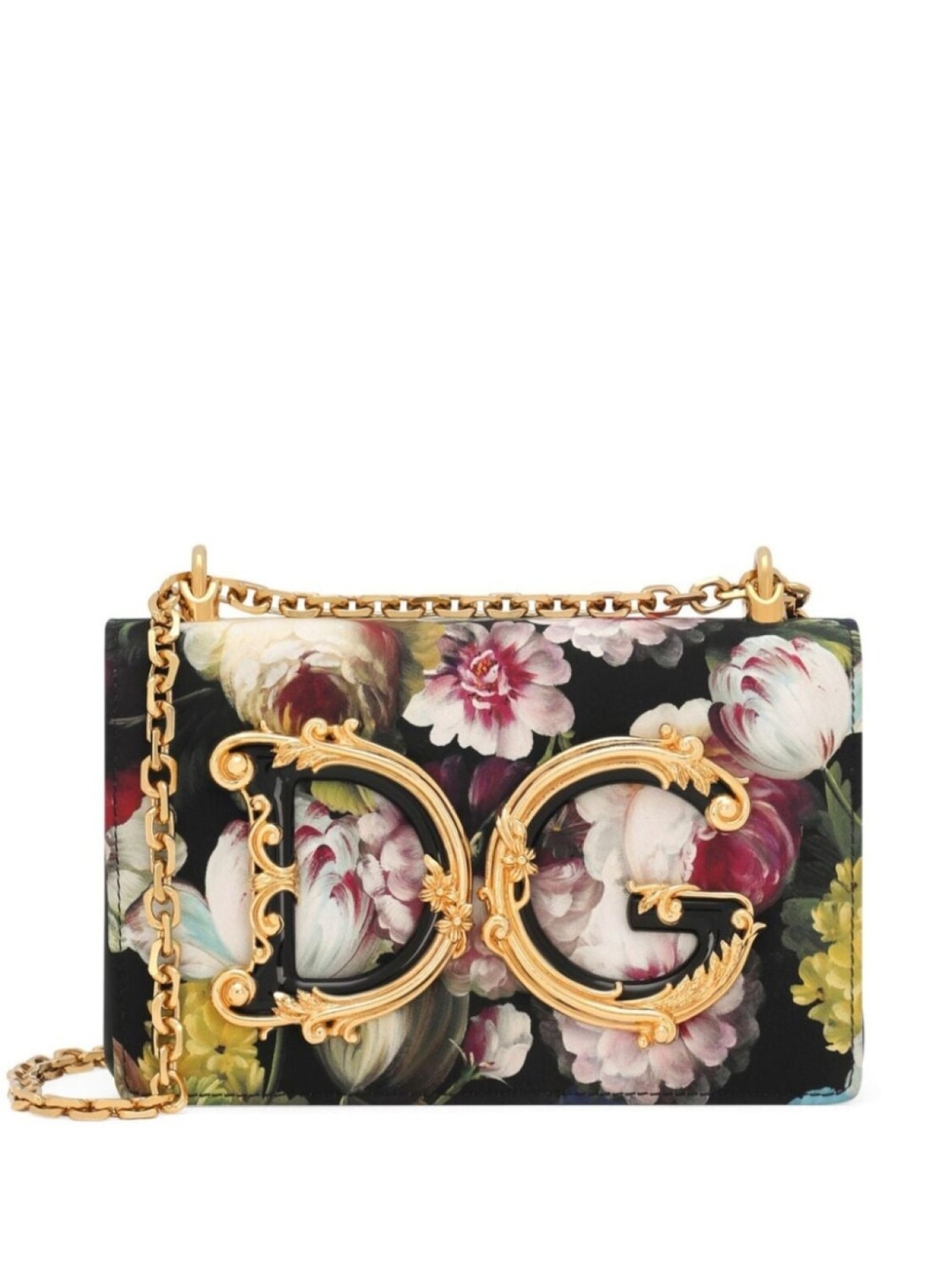 

Dolce & Gabbana сумка на плечо DG Girls с цветочным принтом, черный
