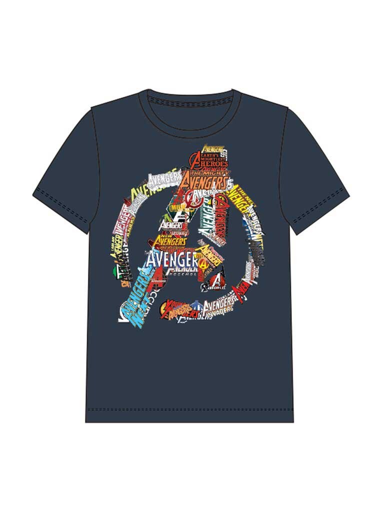 

Футболка Name It NKMSAKSE AVENGERS SS TOP MAR, серый