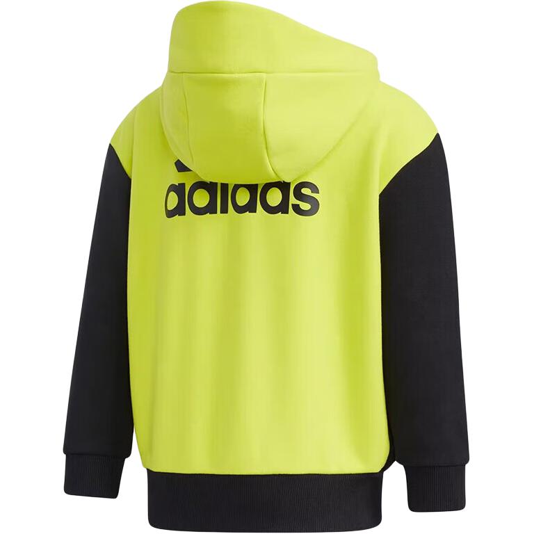Куртка Adidas черная зеленая для детей 3-7 лет — фото 3