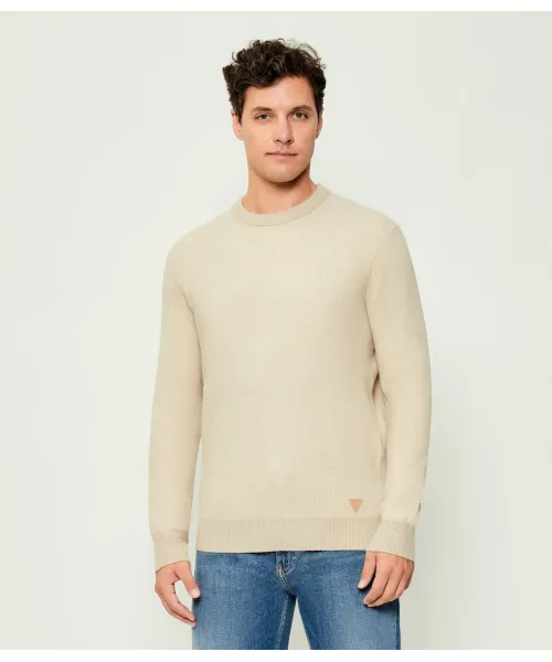 

Свитер Джонатана Regular fit Guess Jeans, бежевый