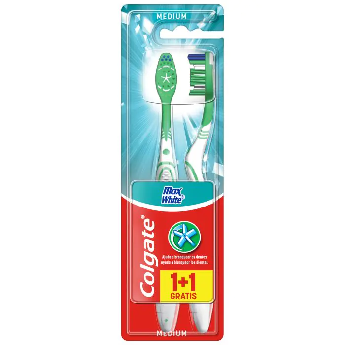 

Зубная щетка cepillo de dientes max white medio blanqueador Colgate, цвет multicolor