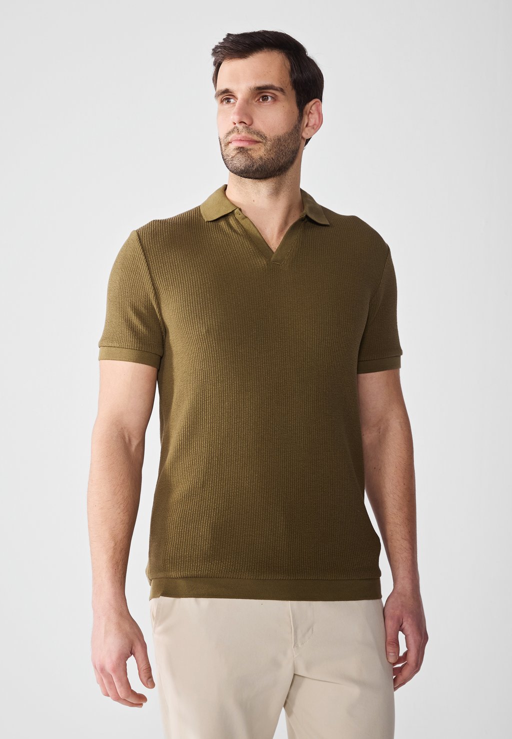 

Рубашка поло Pier One by Zalando, хаки