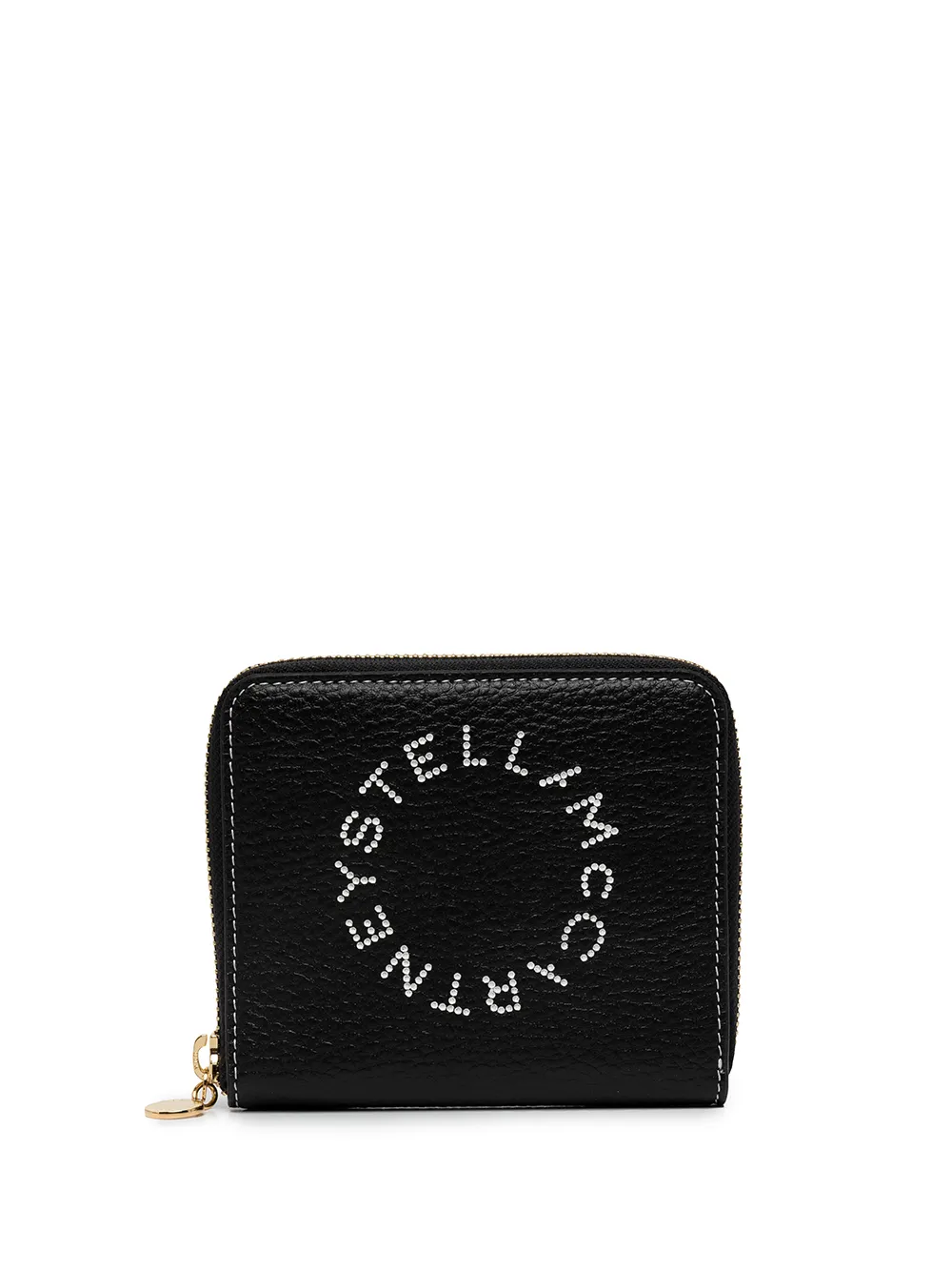 

Кошелек с круговой молнией и логотипом STELLA MCCARTNEY, черный